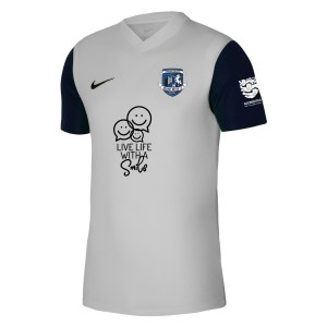 Nike Tiempo Premier 2 Short Sleeve Jersey - Pewter Grey/Black/Black