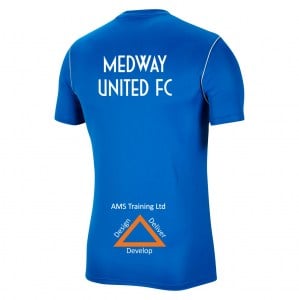 Nike Park 20 Short Sleeve Training Tee - Royal Blue/White/White