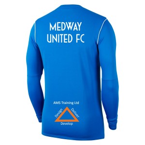 Nike Dri-FIT Park 20 Crew Top - Royal Blue/White/White