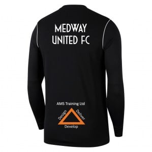 Nike Dri-FIT Park 20 Crew Top - Black/White/White