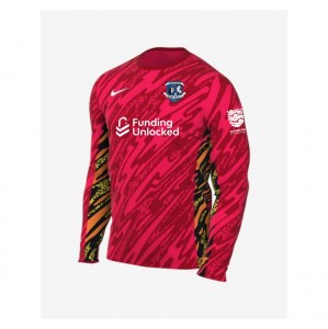 Nike Dri-Fit Gardien V Goalkeeper LS Jersey - Laser Crimson/University Red/White