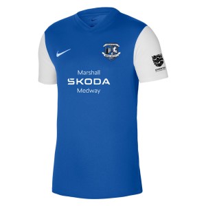Nike Tiempo Premier 2 Short Sleeve Jersey - Royal Blue/White/White