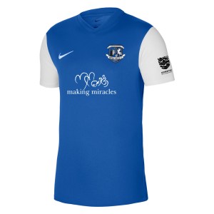 Nike Tiempo Premier 2 Short Sleeve Jersey - Royal Blue/White/White