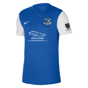 Nike Tiempo Premier 2 Short Sleeve Jersey - Royal Blue/White/White