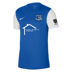 Nike Tiempo Premier 2 Short Sleeve Jersey - Royal Blue/White/White