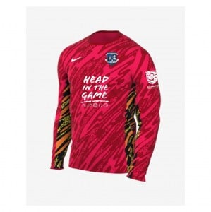 Nike Dri-Fit Gardien V Goalkeeper LS Jersey - Laser Crimson/University Red/White