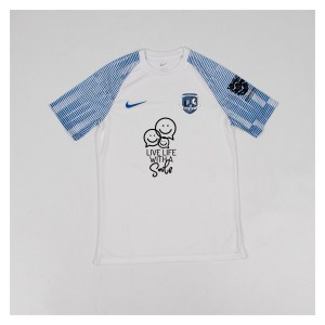 Nike Academy Short Sleeve Jersey - White/Royal Blue/Royal Blue