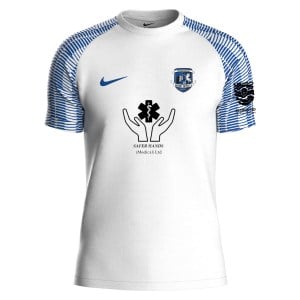 Nike Academy Short Sleeve Jersey - White/Royal Blue/Royal Blue