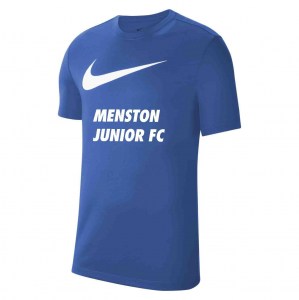 Nike Team Club 20 Swoosh Tee (M) Royal Blue-White