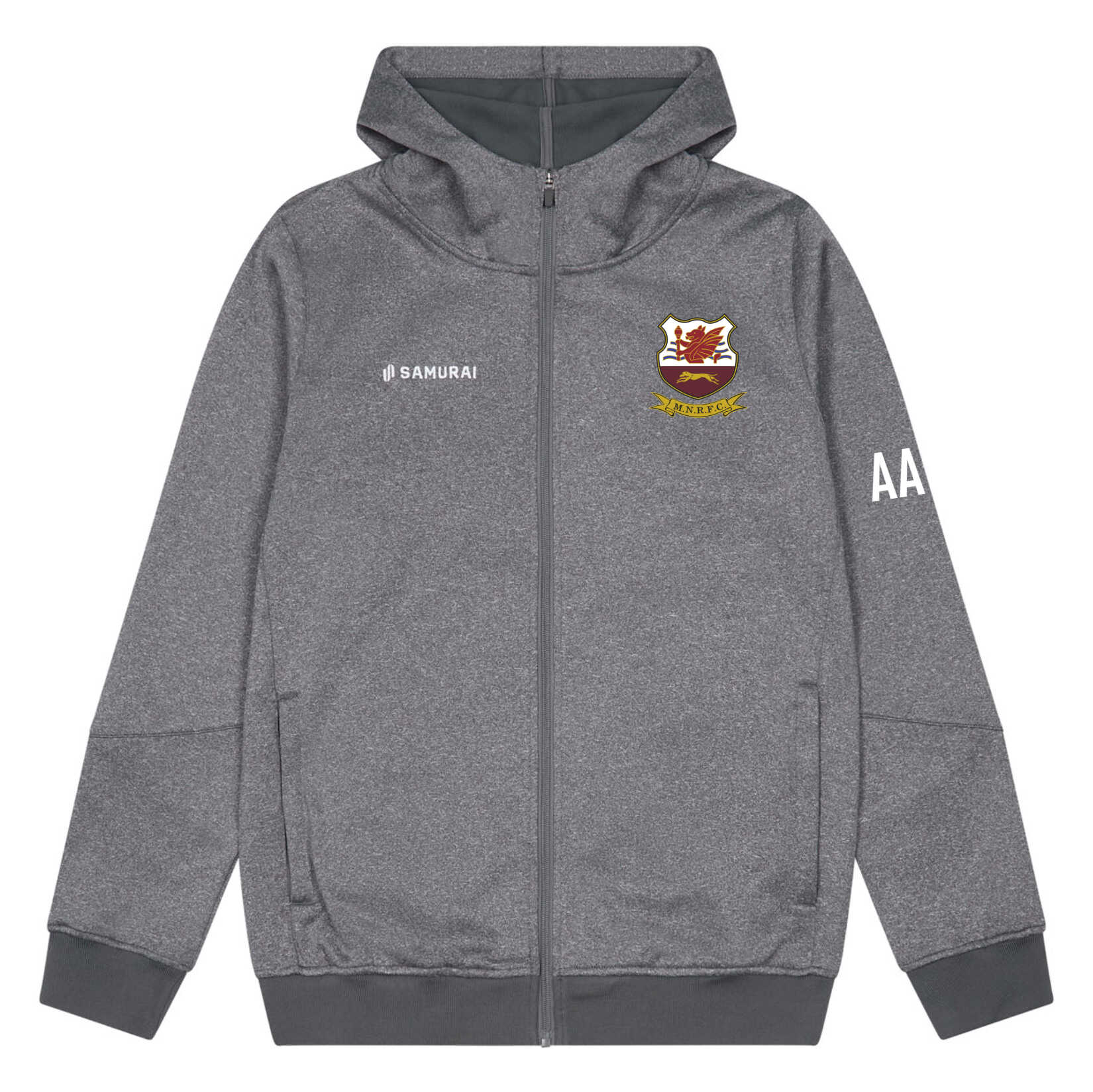SAMURAI Tech Zip Hoodie - Grey