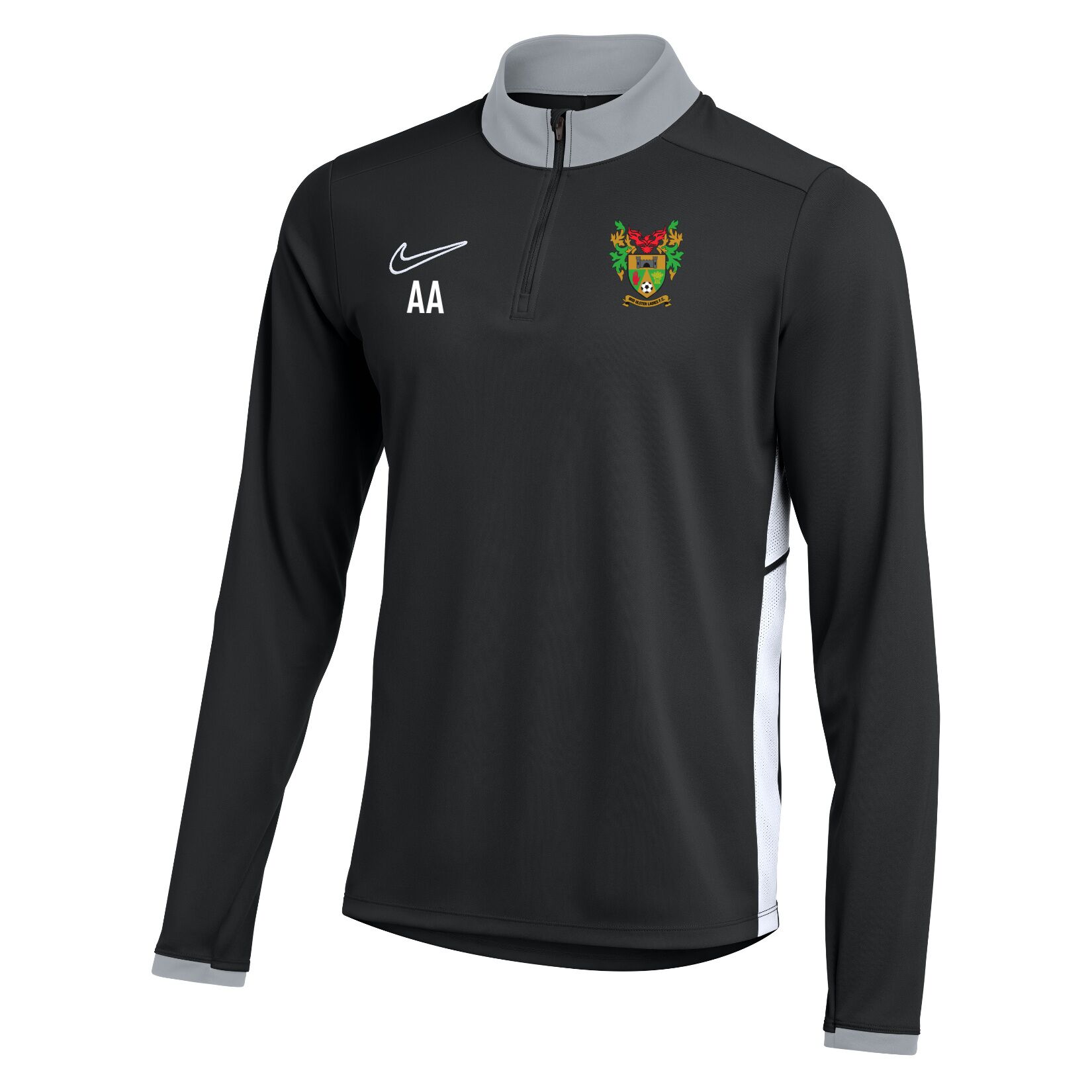 Nike Dri-FIT Academy 25 Drill Top - Black/White/White