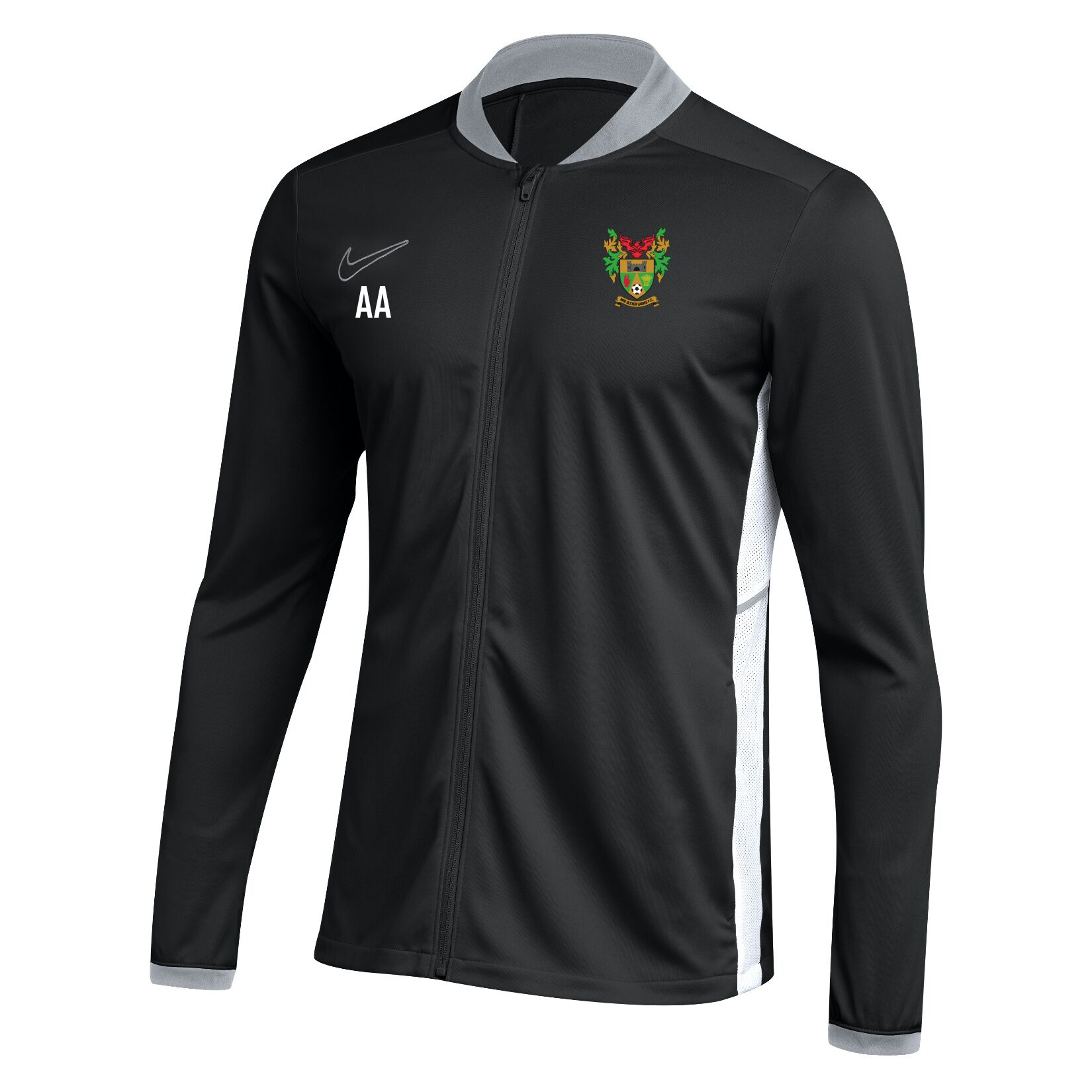 Nike Dri-FIT Academy 25 Knit Track Jacket (W) - Black/White/White