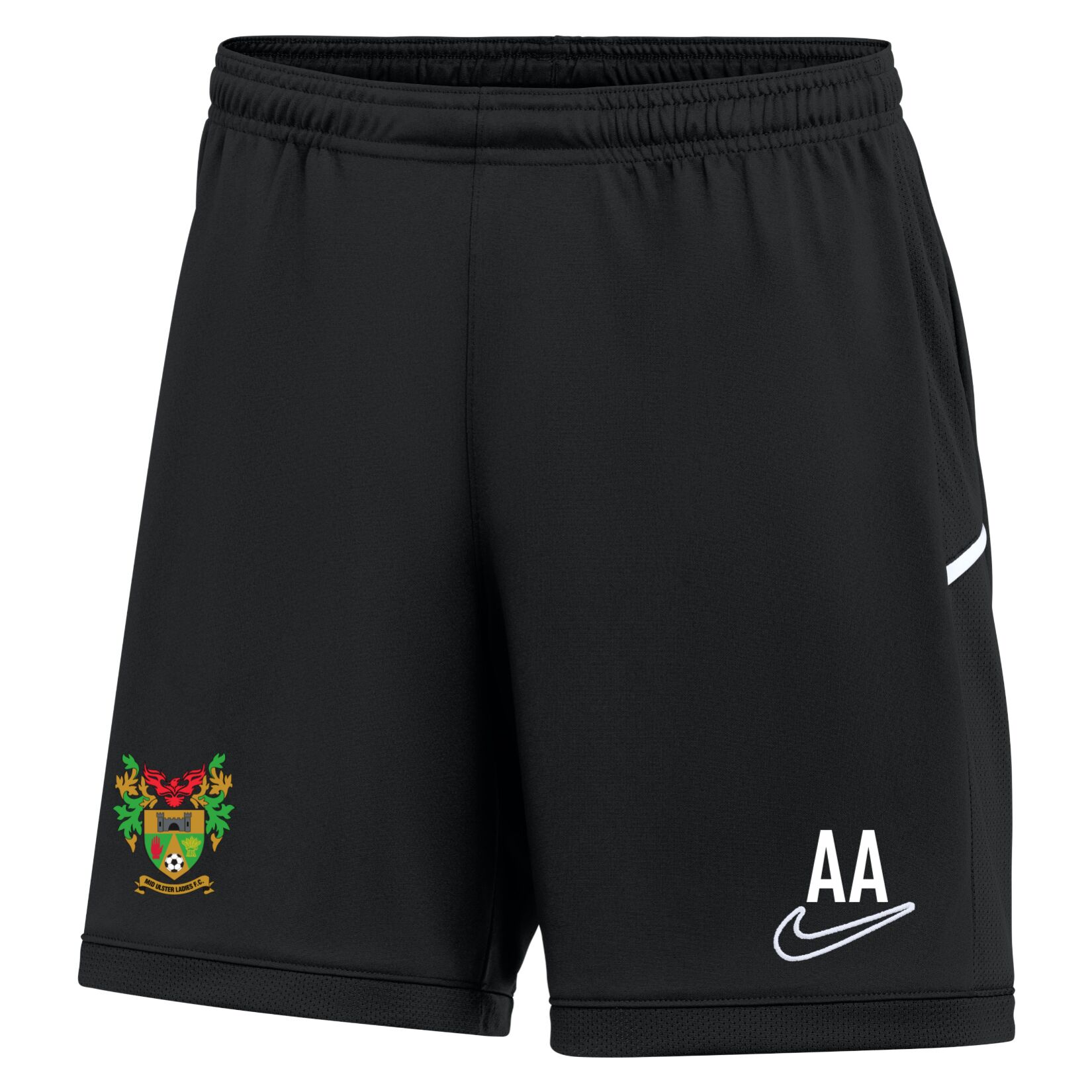 Nike Dri-FIT Academy 25 Shorts (W) - Black/Black/White