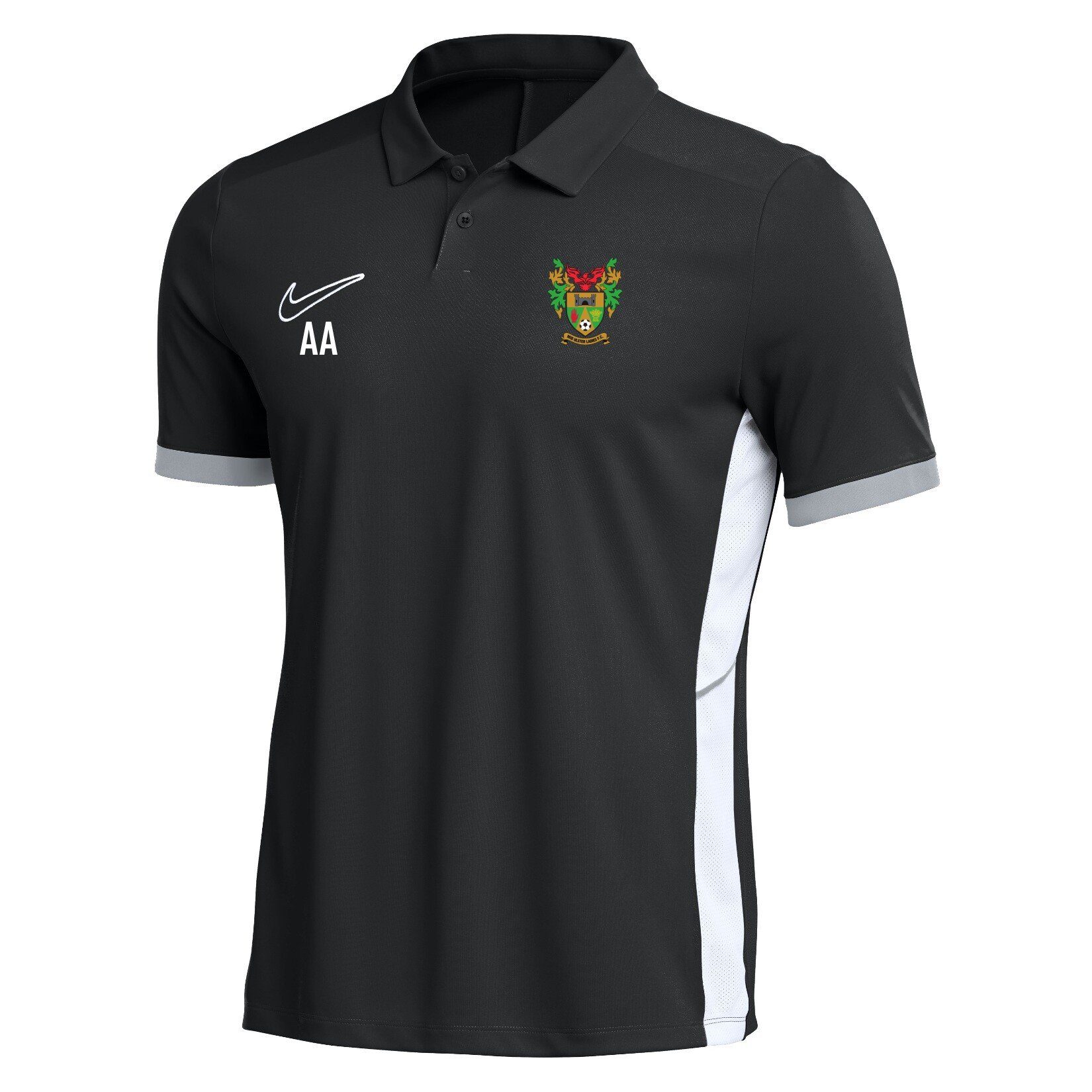 Nike Dri-FIT Academy 25 Polo - Black/White/White