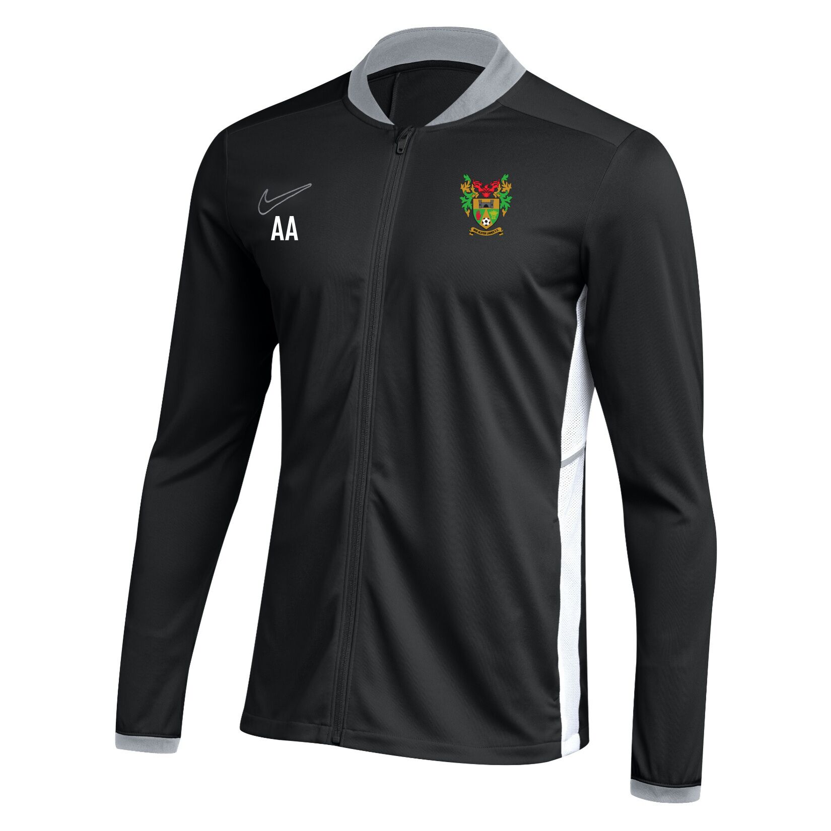 Nike Dri-FIT Academy 25 Knit Track Jacket - Black/White/White