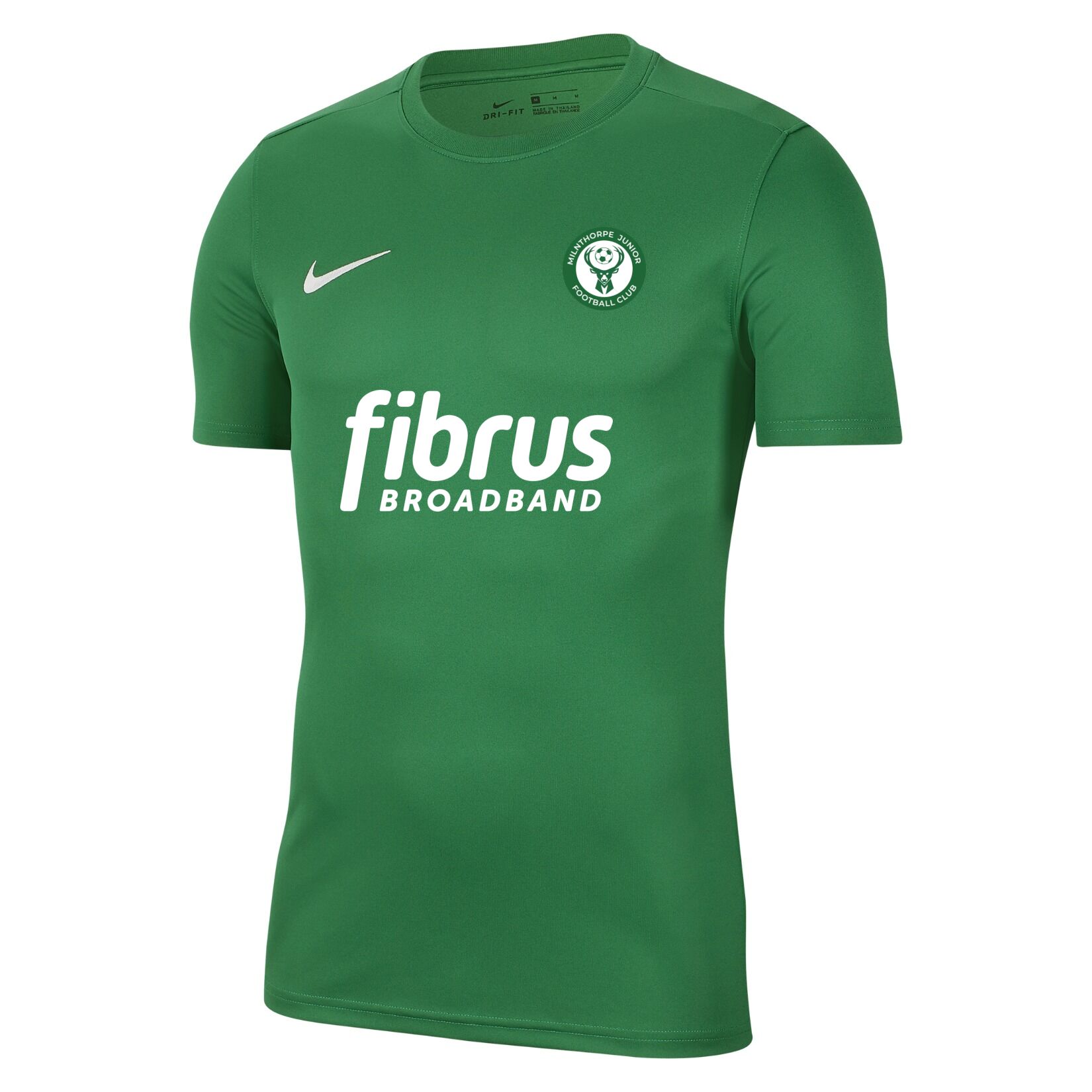 Nike Park VII Dri-FIT Short Sleeve Shirt - Pine Green/White