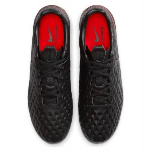 Nike Tiempo Legend 8 Pro Firm-Ground Boots Black-Dk Smoke Grey-Chile Red-Chile Red