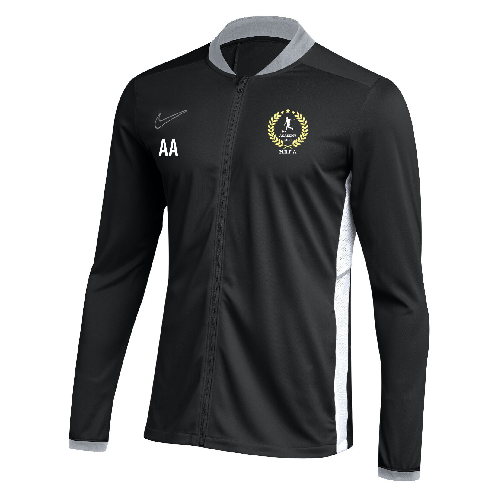 Nike Dri-FIT Academy 25 Knit Track Jacket - Black/White/White