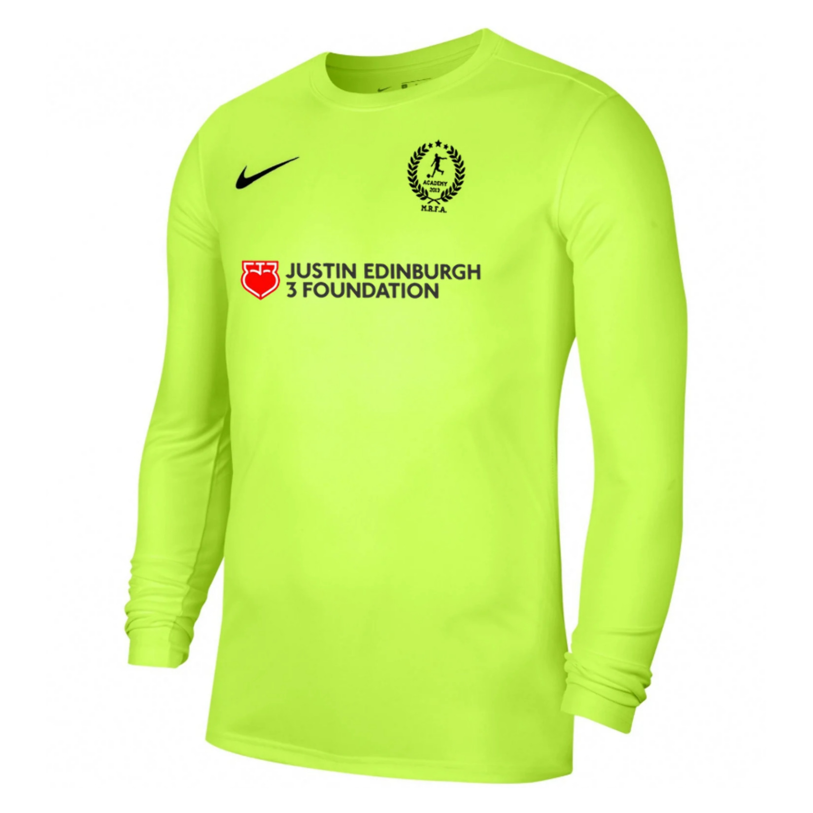 Nike Park VII Dri-FIT Long Sleeve Football Shirt - Volt/Black