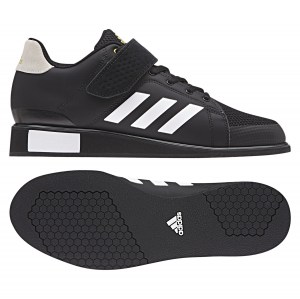 Adidas-LP Power Perfect III Weightlifting Shoes Core Black-Ftwr White-Matte Gold