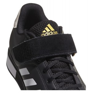 Adidas-LP Power Perfect III Weightlifting Shoes Core Black-Ftwr White-Matte Gold