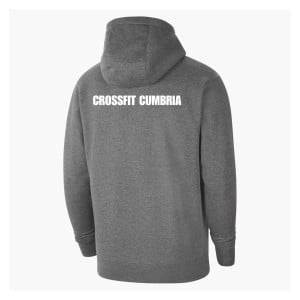 Nike Team Club 20 Fleece Hoodie (M) Charcoal Heather-White-White
