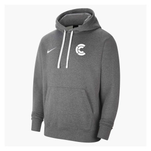 Nike Womens Team Club 20 Hoodie (W) Charcoal Heather-White-White