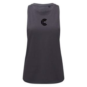 Womens Organic tank top Charcoal