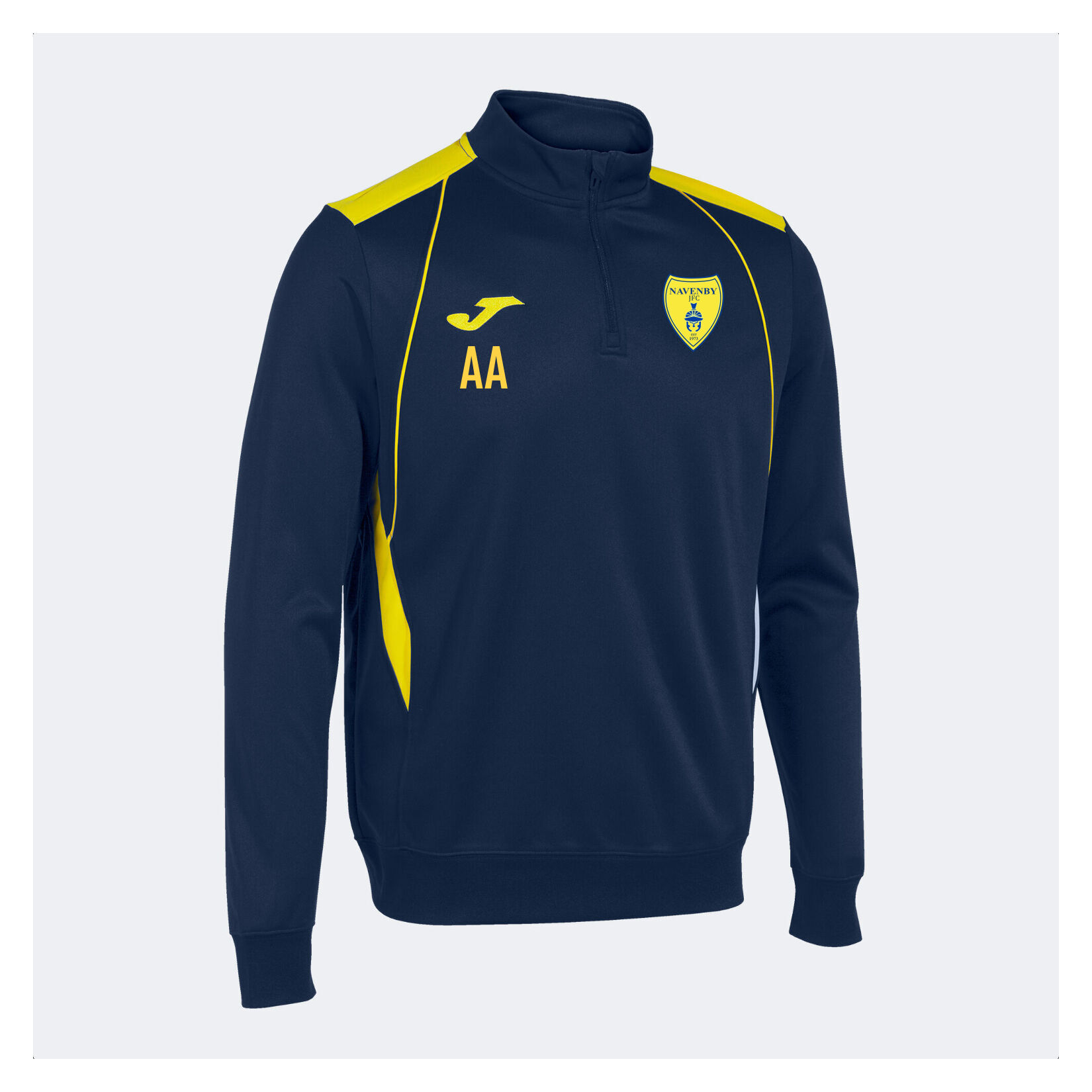 Joma Championship VII 1/2 Zip Sweatshirt - Dark Navy/Yellow