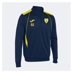 Joma Championship VII 1/2 Zip Sweatshirt - Dark Navy/Yellow