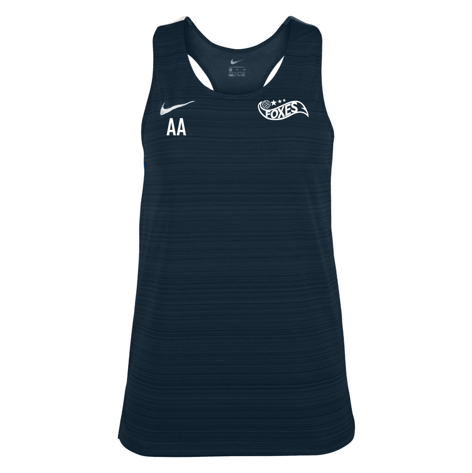 Zelus-Nike Dry Miler Singlet (W) - Obsidian/White