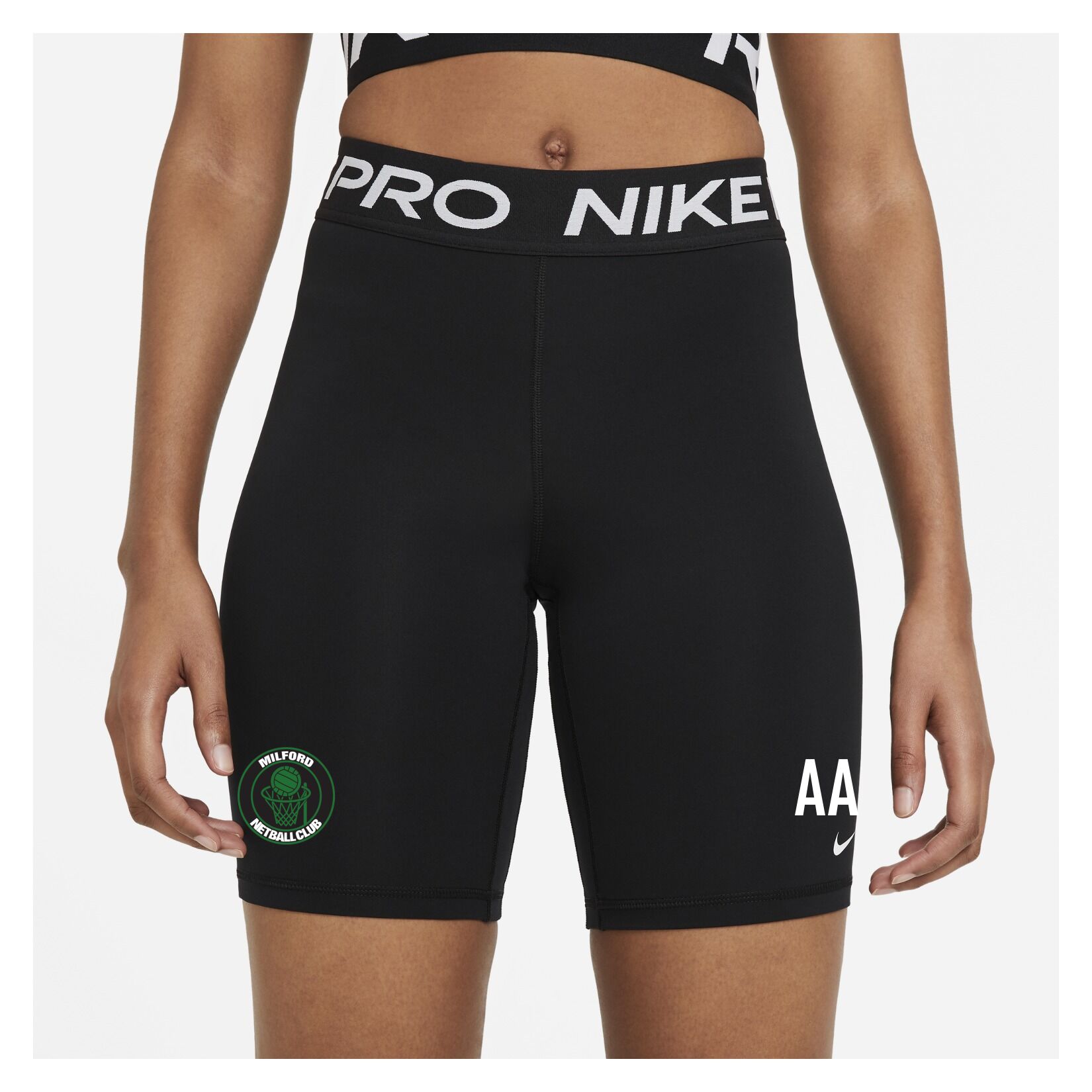 Nike Pro 365 Shorts 8 Inch (W) - Black/White