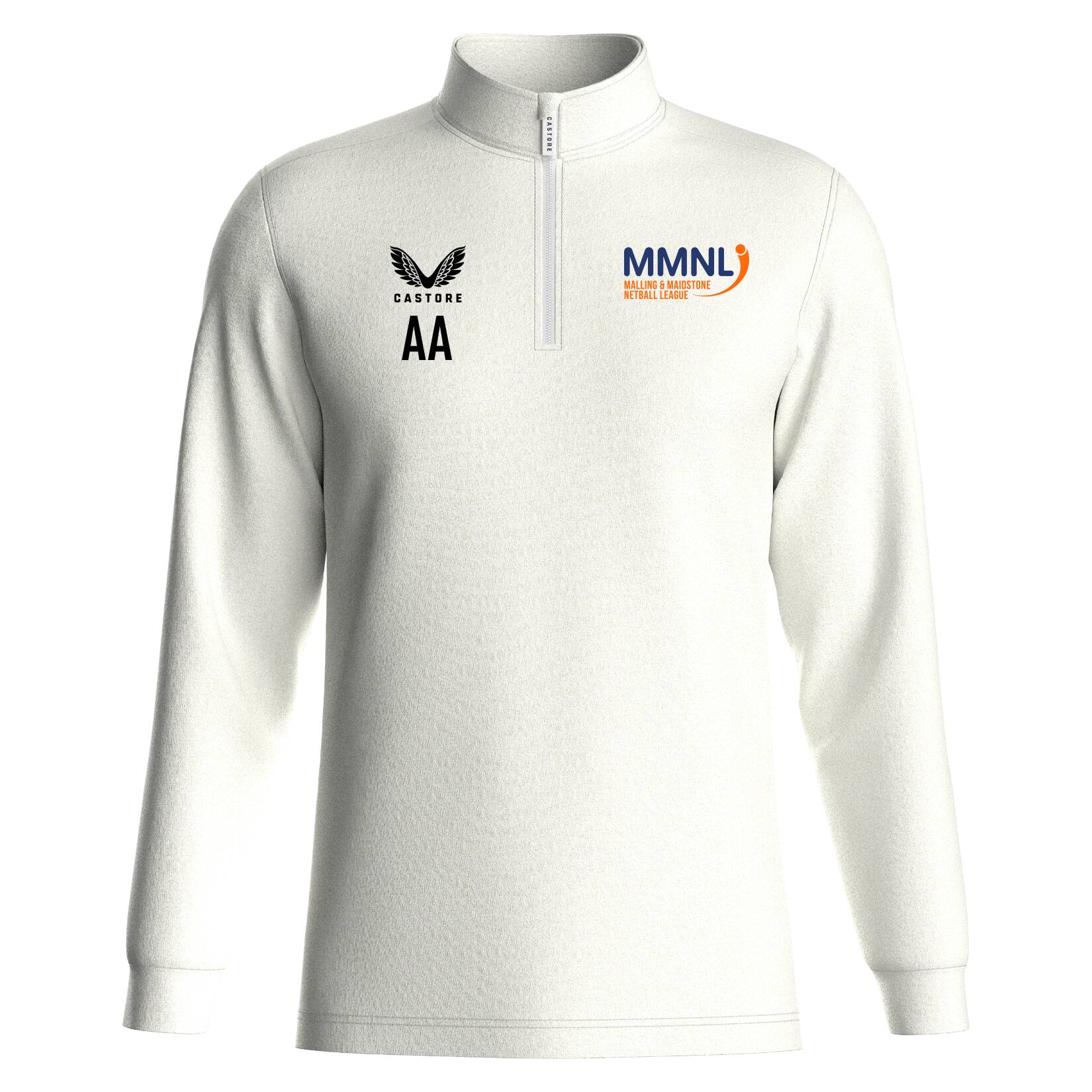Castore Quarter Zip Midlayer - White