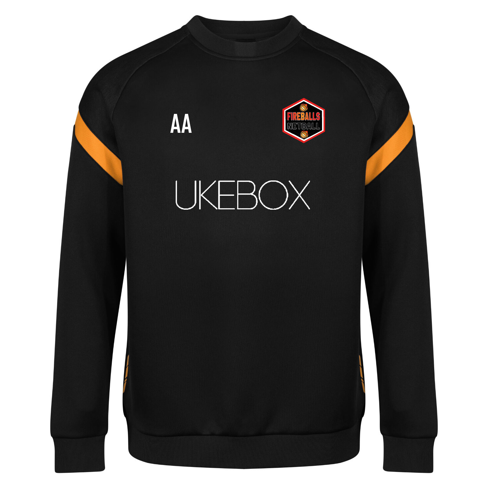 Classic Premium Crew Sweatshirt - Black/Amber
