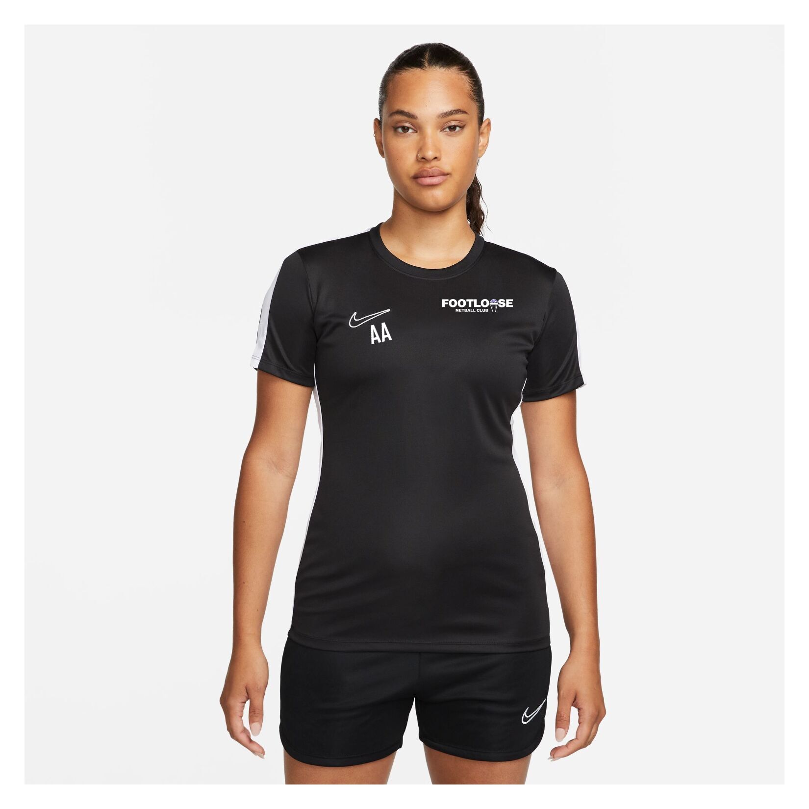 Nike Academy 23 Short Sleeve Training Top (W) - Black/White/White