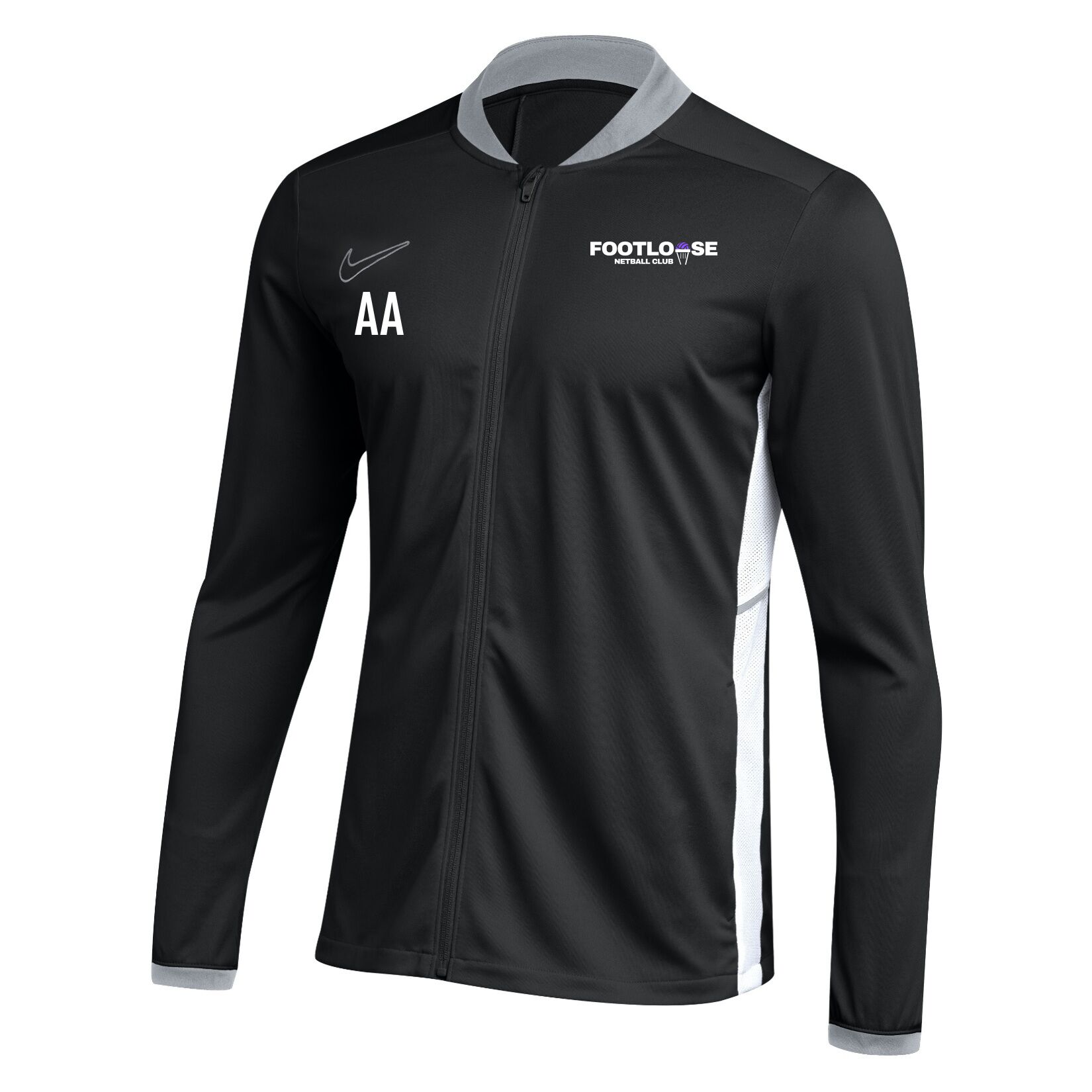 Nike Dri-FIT Academy 25 Knit Track Jacket - Black/White/White