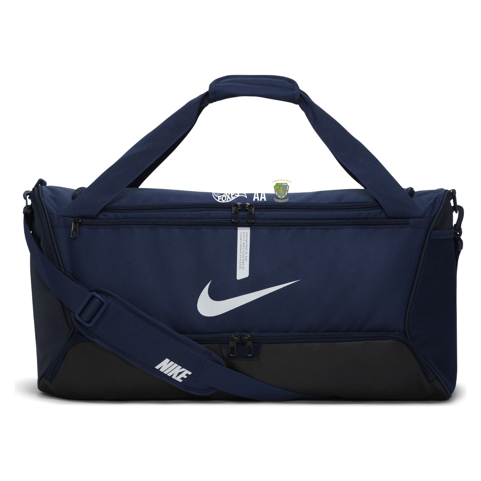 Nike Academy Team Duffel Bag (Medium) - Midnight Navy/Black/White