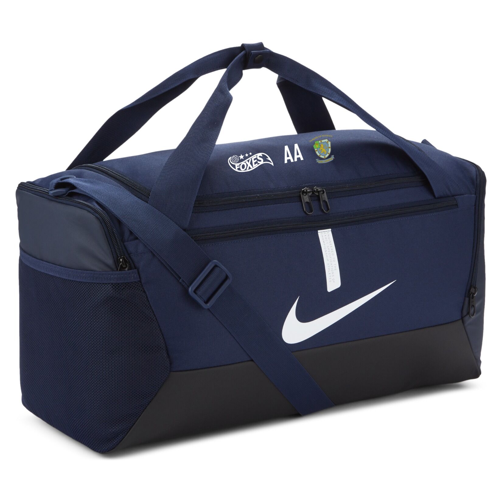 Nike Academy Team Duffel Bag (Small) - Midnight Navy/Black/White