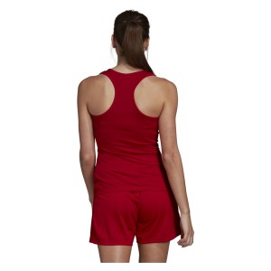 adidas Womens Team 19 Compression Tank Top Power Red-White