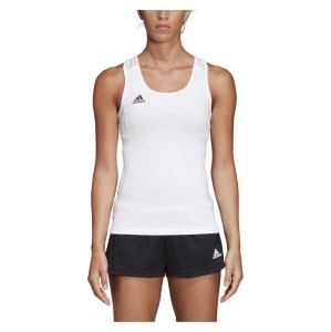 adidas Womens Team 19 Compression Tank Top White