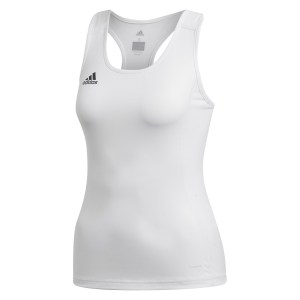 adidas Womens Team 19 Compression Tank Top White