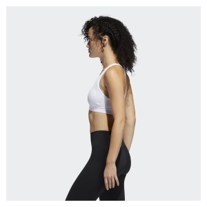 adidas Womens Don't Rest Alphaskin Bra - Medium Support White
