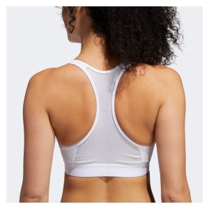 adidas Womens Don't Rest Alphaskin Bra - Medium Support White