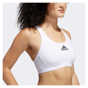 adidas Womens Don't Rest Alphaskin Bra - Medium Support White