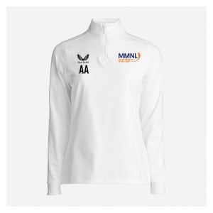Castore Quarter Zip Midlayer (W) - White/Black