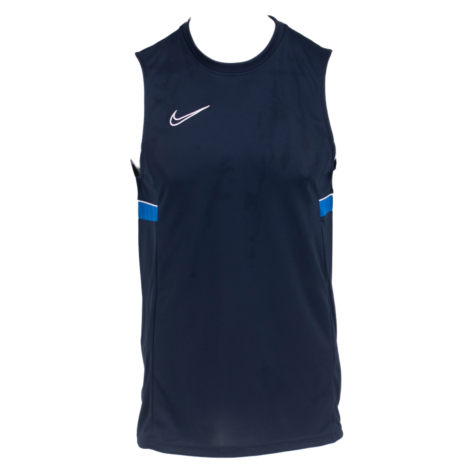 Nike Dri-FIT Academy Sleeveless Top (M) Obsidian-White-Royal Blue-White