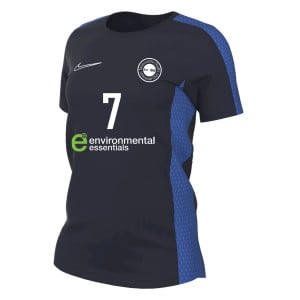 Nike Womens Academy 23 Short Sleeve Training Top (W) Obsidian-Royal Blue-White