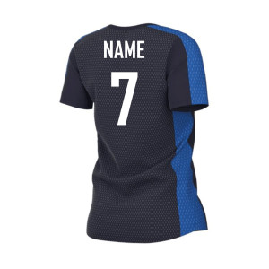 Nike Womens Academy 23 Short Sleeve Training Top (W) Obsidian-Royal Blue-White