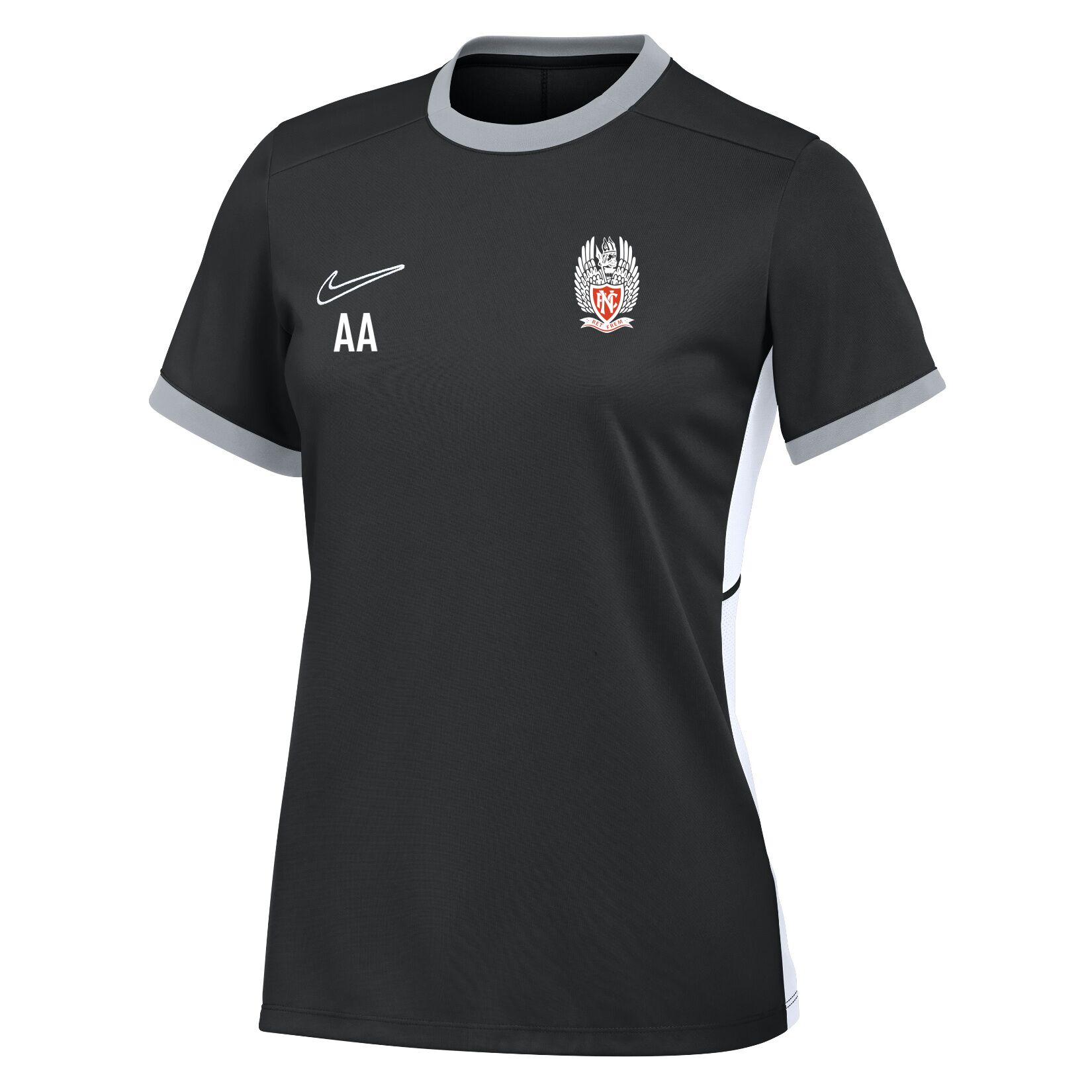 Nike Academy 25 Short-Sleeve Training Top (W) - Black/White/White
