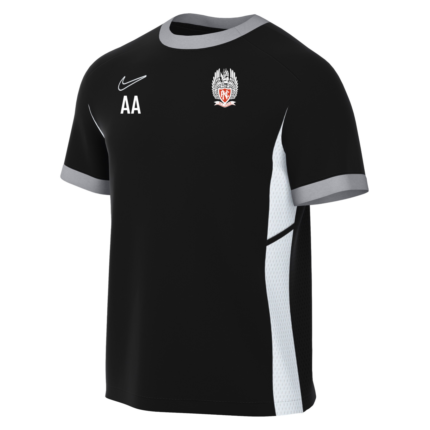 Nike Academy 25 Short-Sleeve Training Top - Black/White/White